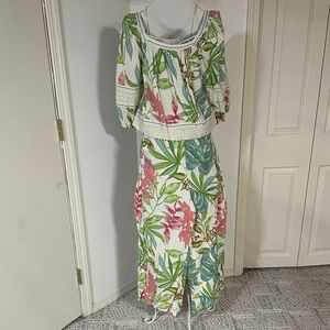 Tropical 2-Piece Pant Set